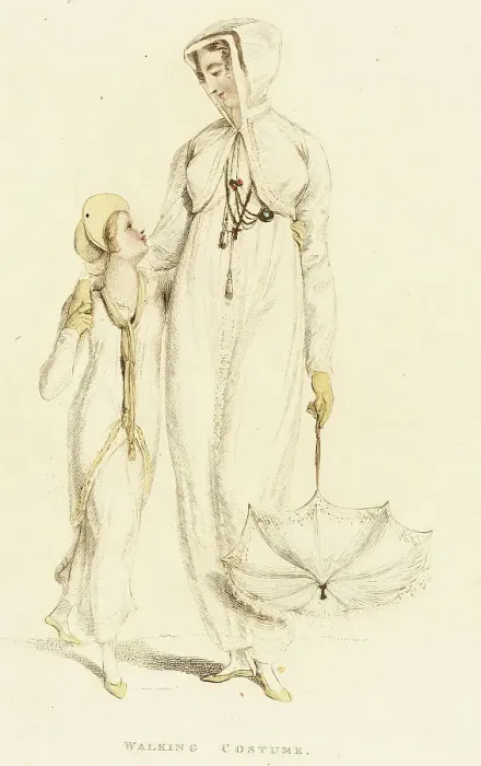 Framed Print : Fashion Plate (Walking Costume), 1809. Creator: Rudolph Ackermann Framed Print : Fashion Plate (Walking Costume), 1809. Creator: Rudolph Ackermann