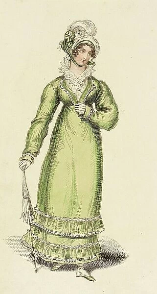 Fashion Plate (Walking Dress), 1815. Creator: John Bell