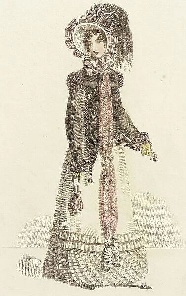 Fashion Plate (Walking Dress), 1820. Creator: John Bell