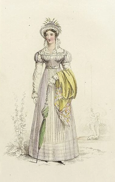 Fashion Plate (Walking Dress), 1822. Creator: John Bell