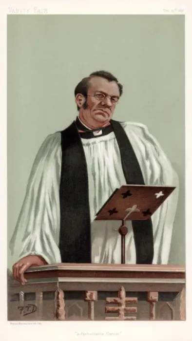 Framed Print : A Fashionable Canon, Canon Richard Eyton, 1898. Artist: FTD Framed Print : A Fashionable Canon, Canon Richard Eyton, 1898. Artist: FTD