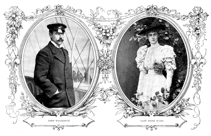 Framed Print : A Fashionable Wedding: Lord Wolverton and Lady Edith Ward, 1895. Creator: Carl Hentschel Framed Print : A Fashionable Wedding: Lord Wolverton and Lady Edith Ward, 1895. Creator: Carl Hentschel