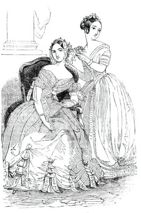 Framed Print : Fashions of 1843. Creator: Unknown Framed Print : Fashions of 1843. Creator: Unknown
