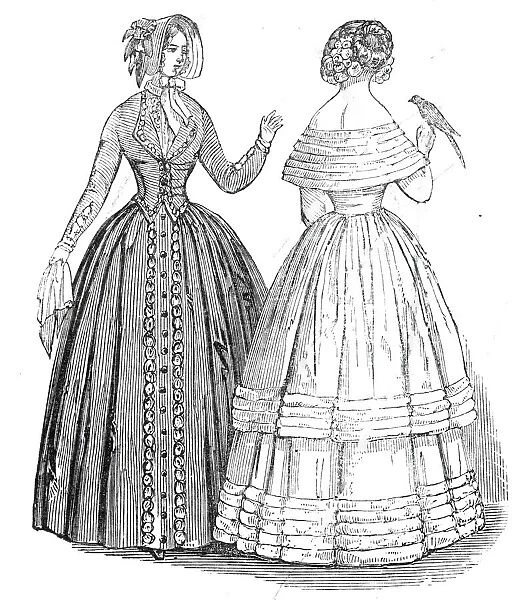 Fashions for August, 1845. Creator: Unknown