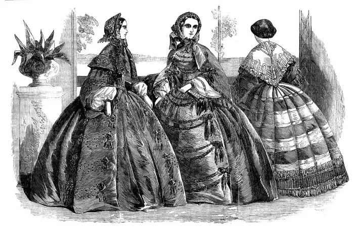 Framed Print : Fashions for July, 1858. Creator: Unknown Framed Print : Fashions for July, 1858. Creator: Unknown