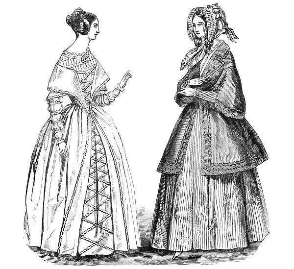 Fashions for May, 1844. Creator: Unknown