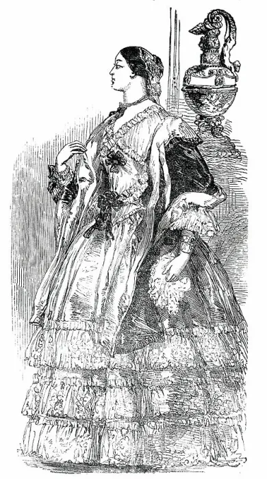 Framed Print : Fashions for May, 1850. Creator: Unknown Framed Print : Fashions for May, 1850. Creator: Unknown