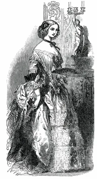 Framed Print : Fashions for May, 1850. Creator: Unknown