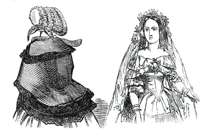 Framed Print : Fashions for September, 1844. Creator: Unknown Framed Print : Fashions for September, 1844. Creator: Unknown