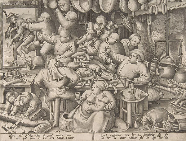 The Fat Kitchen, 1563. Creator: Pieter van der Heyden