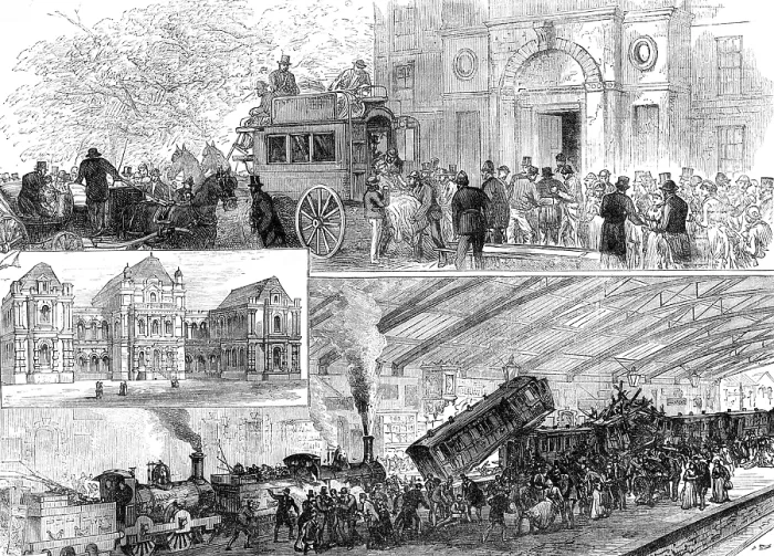 Framed Print : The Fatal Railway Collision at Blackburn, 1881. Creator: Unknown Framed Print : The Fatal Railway Collision at Blackburn, 1881. Creator: Unknown