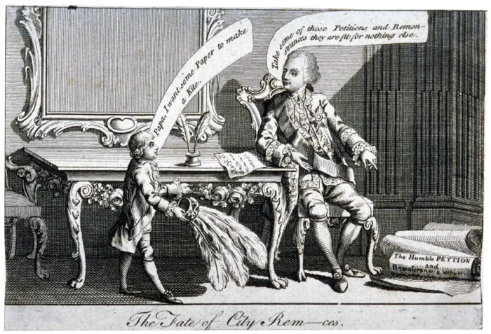 Framed Print : The fate of City Rem-ces, 1770 Framed Print : The fate of City Rem-ces, 1770