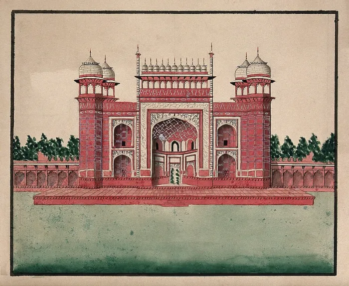 Framed Print : Fatehpur Sikri: Bulund Darwaza (?), (between 1800 and 1899?). Creator: Unknown