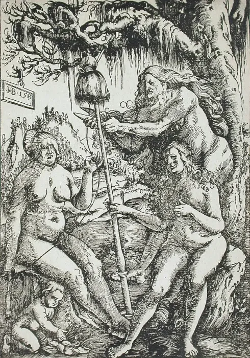 Framed Print : The Three Fates, 1513. Creator: Hans Baldung Framed Print : The Three Fates, 1513. Creator: Hans Baldung