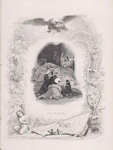 The Fates, from The Songs of Beranger, 1829. Creators: W. J. J
