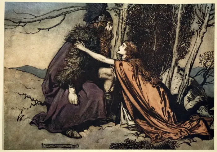 Framed Print : Father! Father! Tell me what ails thee? With dismay thou art filling thy child!, 1910 Framed Print : Father! Father! Tell me what ails thee? With dismay thou art filling thy child!, 1910