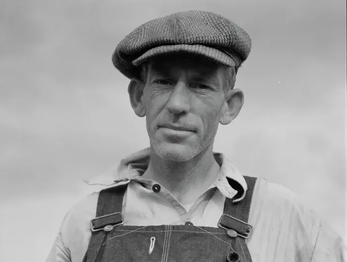 Framed Print : Father of landless sharecropper family, Macon County, Georgia, 1937. Creator: Dorothea Lange Framed Print : Father of landless sharecropper family, Macon County, Georgia, 1937. Creator: Dorothea Lange