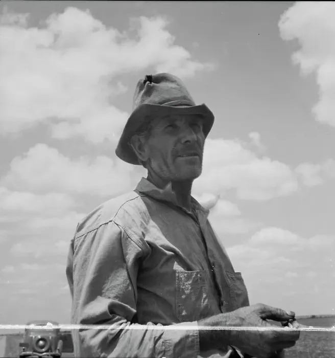 Framed Print : Father of Texas migrant family who follow the cotton crop from Corpus Christi... 1937. Creator: Dorothea Lange Framed Print : Father of Texas migrant family who follow the cotton crop from Corpus Christi... 1937. Creator: Dorothea Lange
