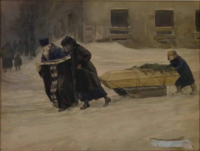 Framed Print : The fathers funeral, 1918-1923 Framed Print : The fathers funeral, 1918-1923