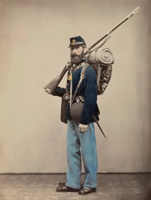 Framed Print : Fatigue, Marching Order, 1866. Creator: Attributed to Oliver H. Willard Framed Print : Fatigue, Marching Order, 1866. Creator: Attributed to Oliver H. Willard