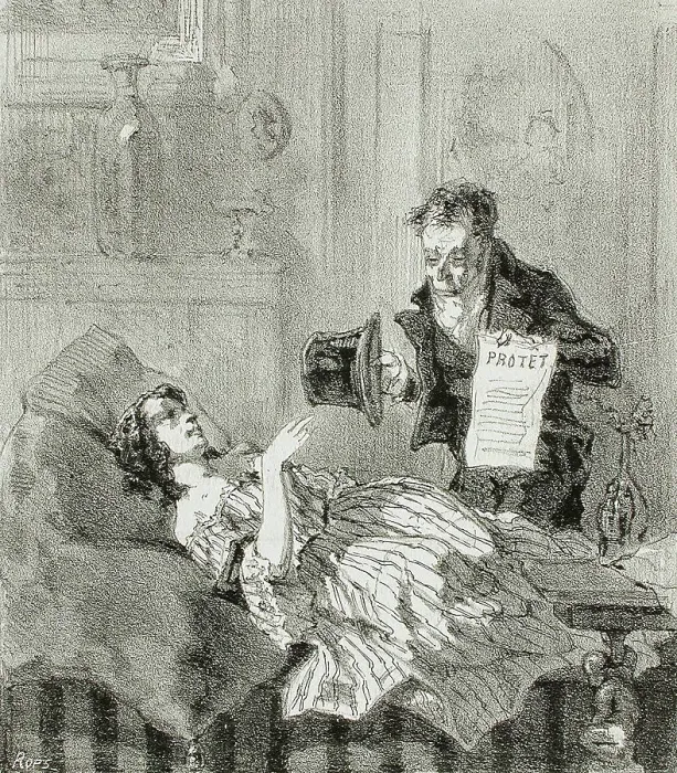 Framed Print : Faubourg de Cologne, 1856. Creator: Félicien Rops Framed Print : Faubourg de Cologne, 1856. Creator: Félicien Rops