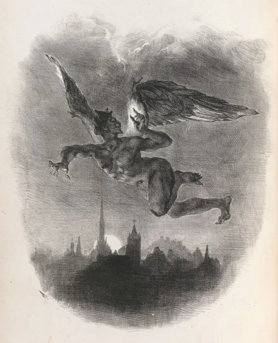 Framed Print : Faust, 1828. 1828. Creator: Eugene Delacroix Framed Print : Faust, 1828. 1828. Creator: Eugene Delacroix