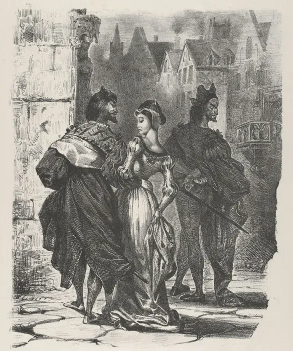 Framed Print : Faust Trying to Seduce Marguerite (Goethe, Faust), 1825-27. 1825-27 Framed Print : Faust Trying to Seduce Marguerite (Goethe, Faust), 1825-27. 1825-27