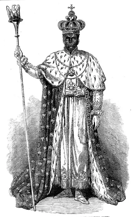 Framed Print : Faustin, Emperor of Hayti, in his Coronation Robes, 1856. Creator: Unknown Framed Print : Faustin, Emperor of Hayti, in his Coronation Robes, 1856. Creator: Unknown