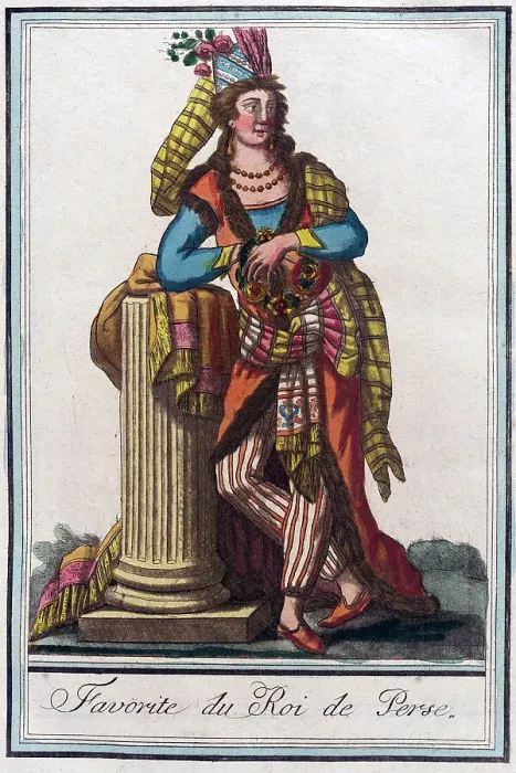 Framed Print : Favourite du Roi de Perse, c1797. Creator: Jacques Grasset de Saint-Sauveur Framed Print : Favourite du Roi de Perse, c1797. Creator: Jacques Grasset de Saint-Sauveur