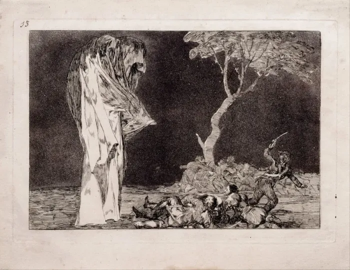 Framed Print : Fearful Folly (from the series Los Disparates (Follies), 1815-1819. Artist: Goya, Francisco, de (1746-1828) Framed Print : Fearful Folly (from the series Los Disparates (Follies), 1815-1819. Artist: Goya, Francisco, de (1746-1828)