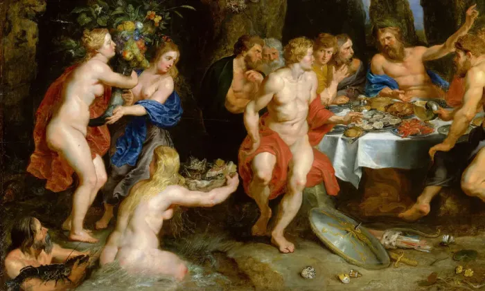 Framed Print : The Feast of Acheloüs, ca. 1615. Creators: Peter Paul Rubens, Jan Brueghel the younger Framed Print : The Feast of Acheloüs, ca. 1615. Creators: Peter Paul Rubens, Jan Brueghel the younger