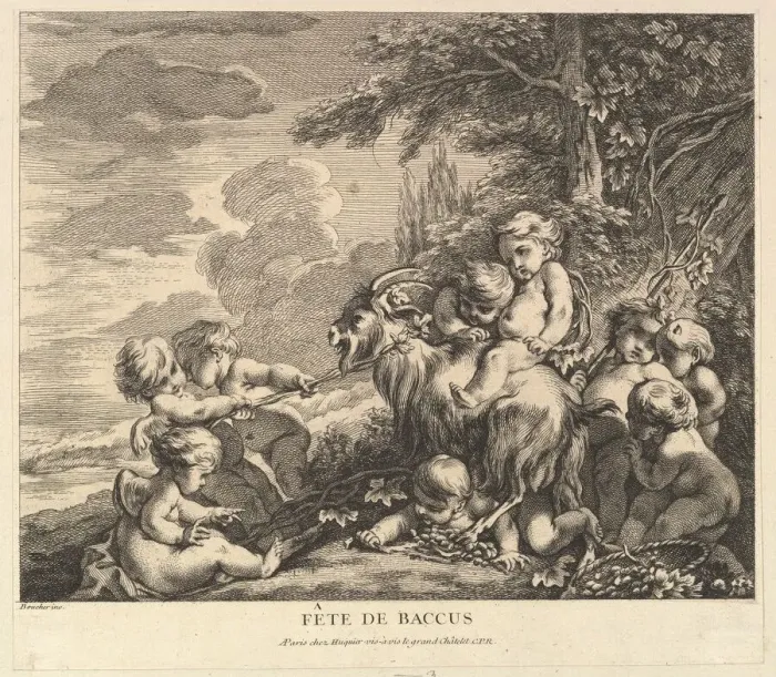 Framed Print : The Feast of Bacchus, ca. 1738. Creator: Pierre Alexandre Aveline Framed Print : The Feast of Bacchus, ca. 1738. Creator: Pierre Alexandre Aveline