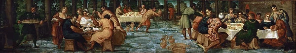 The Feast of Belshazzar, ca 1543. Creator: Tintoretto, Jacopo (1518-1594)