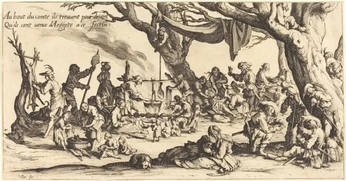 Framed Print : The Feast of the Bohemians, 1621. Creator: Jacques Callot Framed Print : The Feast of the Bohemians, 1621. Creator: Jacques Callot