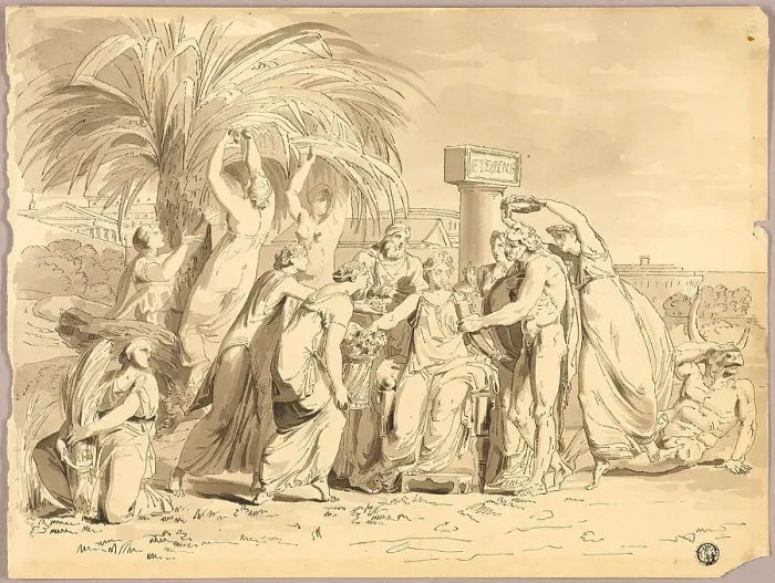 Framed Print : Feast of Ceres, n.d. Creator: Lodovico Lipparini