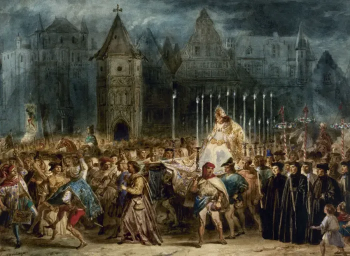 Framed Print : The Feast of Fools (La Fete des Fous). The Hunchback of Notre-Dame by Victor Hugo Framed Print : The Feast of Fools (La Fete des Fous). The Hunchback of Notre-Dame by Victor Hugo