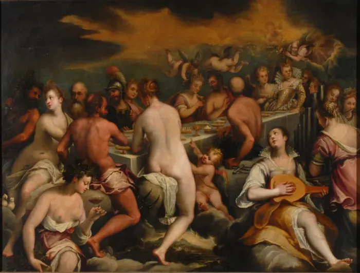 Framed Print : The Feast of the Gods. Artist: Rottenhammer, Johann (Hans), the Elder (1564-1625) Framed Print : The Feast of the Gods. Artist: Rottenhammer, Johann (Hans), the Elder (1564-1625)