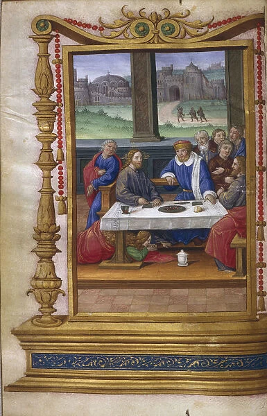 Feast in the House of Simon the Pharisee, 1500-1550. Artist: Master of Claude de France (active 1500-1550)
