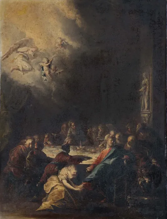Framed Print : Feast in the House of Simon the Pharisee Framed Print : Feast in the House of Simon the Pharisee