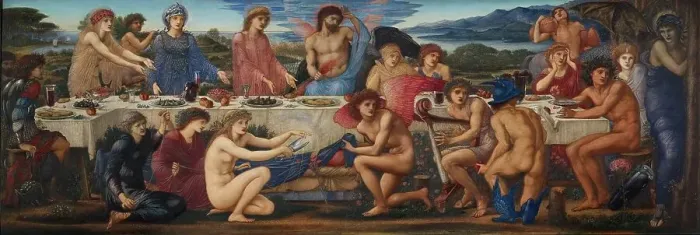 Framed Print : The Feast of Peleus, mid-late 19th century. Creator: Sir Edward Coley Burne-Jones Framed Print : The Feast of Peleus, mid-late 19th century. Creator: Sir Edward Coley Burne-Jones