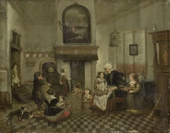 Framed Print : The Feast of Saint Nicholas, 1700-1899. Creator: Unknown Framed Print : The Feast of Saint Nicholas, 1700-1899. Creator: Unknown