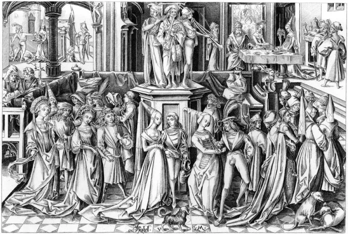 Framed Print : The Feast of Salome, c1490s (1849). Artist: Rosotte Framed Print : The Feast of Salome, c1490s (1849). Artist: Rosotte
