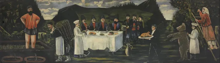 Framed Print : Feast at Vintage Time Framed Print : Feast at Vintage Time
