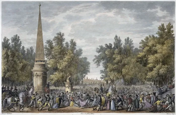 Framed Print : The Feast of Virgil at Mantua, Italy, 24 Vendemiaire, year 6 (October 1797). Artist