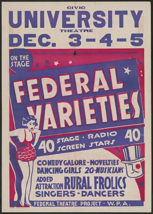 Framed Print : Federal Varieties, Syracuse, NY, 1936. Creator: Unknown Framed Print : Federal Varieties, Syracuse, NY, 1936. Creator: Unknown