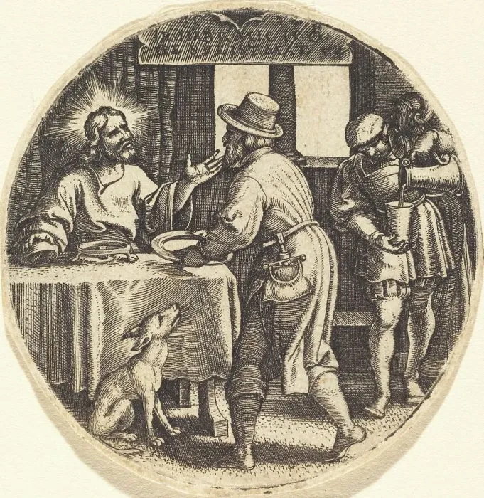 Framed Print : To Feed the Hungry. Creator: Georg Pencz Framed Print : To Feed the Hungry. Creator: Georg Pencz