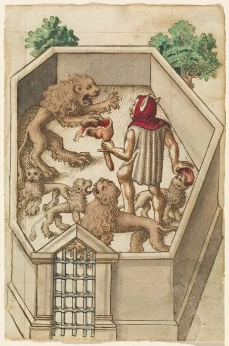 Framed Print : Feed Not Things That Have Sharp Claws [fol. 38 recto], 1512  /  1514. Creator: Unknown