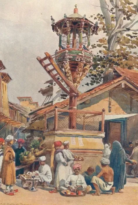 Framed Print : A Feeding-Place for Birds, Ahmedabad, c1880 (1905). Artist: Alexander Henry Hallam Murray Framed Print : A Feeding-Place for Birds, Ahmedabad, c1880 (1905). Artist: Alexander Henry Hallam Murray