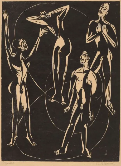 Framed Print : Feelings, 1937. Creator: Ernst Kirchner Framed Print : Feelings, 1937. Creator: Ernst Kirchner