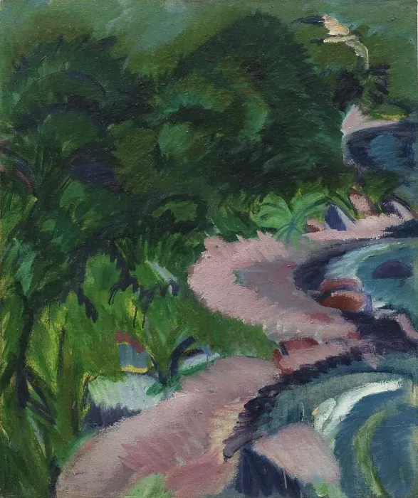 Framed Print : Fehmarn Landscape, 1913. Creator: Kirchner; Ernst Ludwig (1880-1938) Framed Print : Fehmarn Landscape, 1913. Creator: Kirchner; Ernst Ludwig (1880-1938)